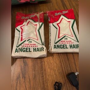 2 pkg vintage Christmas Angel hair spun silk in original box
